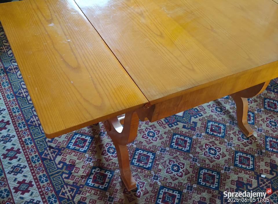 Piękny stół w stylu biedermeier klapiak z II Warszawa
