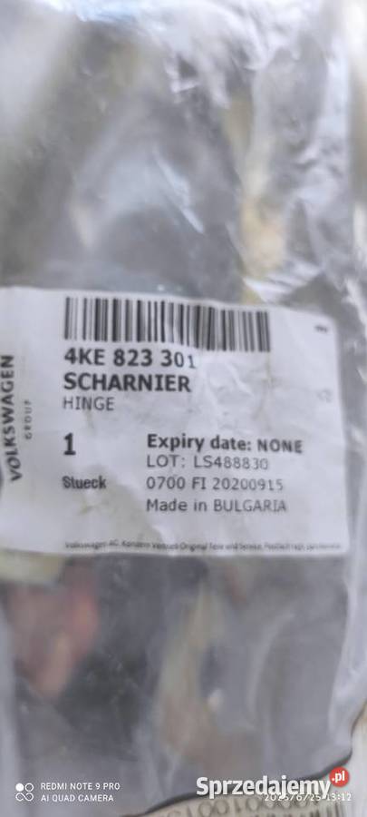 AUDI Q8 ETRON ZAWIASY MASKI PRAWY LEWY 4KE823302 śląskie sprzedam