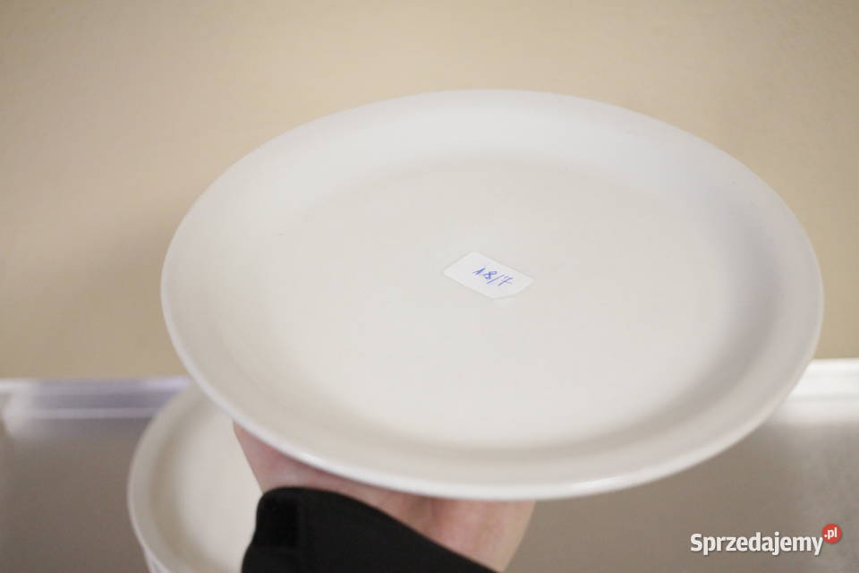 Talerze obiadowe płytkie średnica 26
