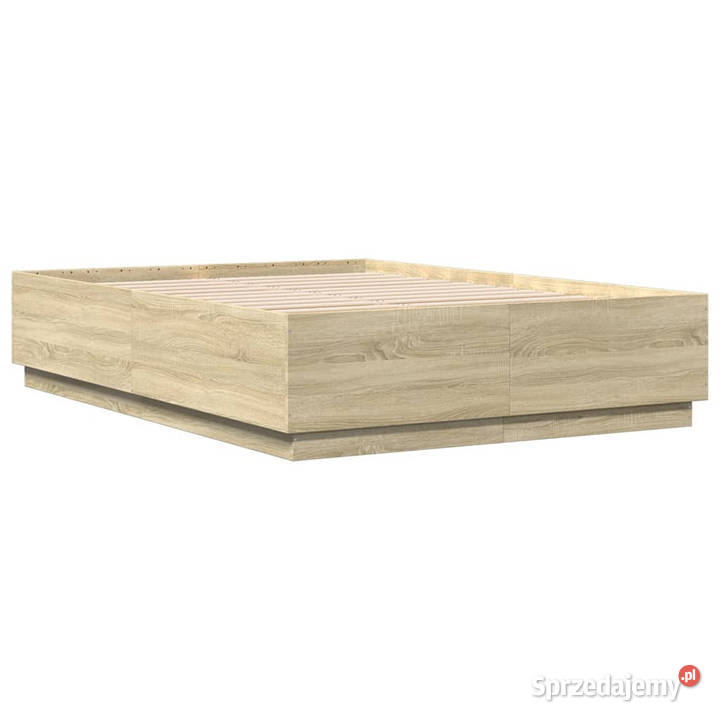 Rama łóżka dąb sonoma materiał drewnopochodny 143cm Warszawa