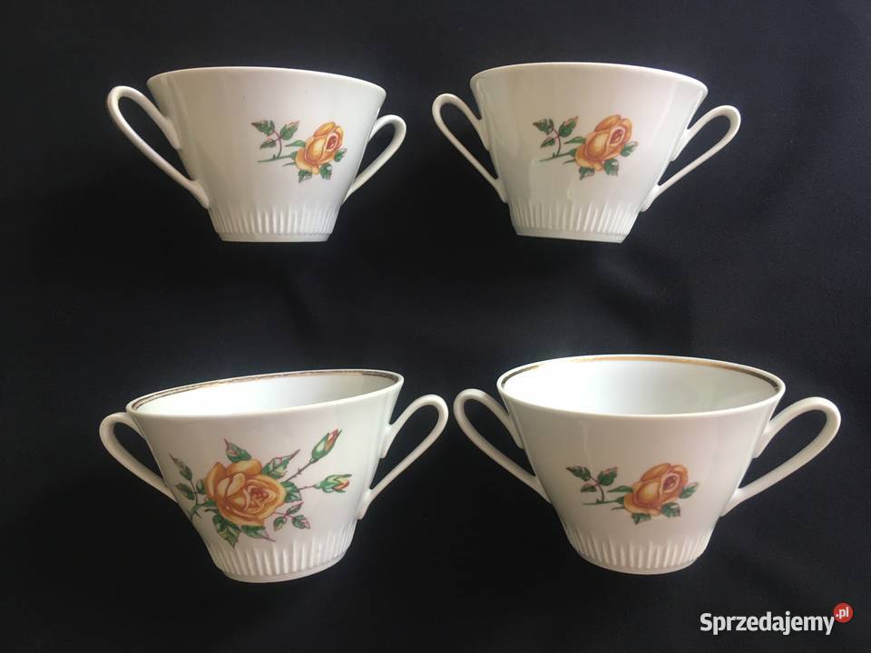 PRL bulionówki bulionówka róża Włocławek Kołobrzeg