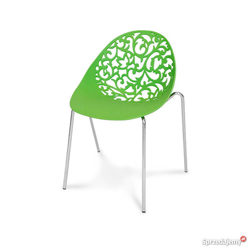 Krzesło zielone  ogrodowe  - darmowa dostawa