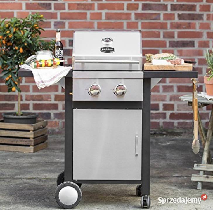 Grill gazowy Barney Barbecue 2 palniki żeliwny Góra Bałdrzychowska-Kolonia