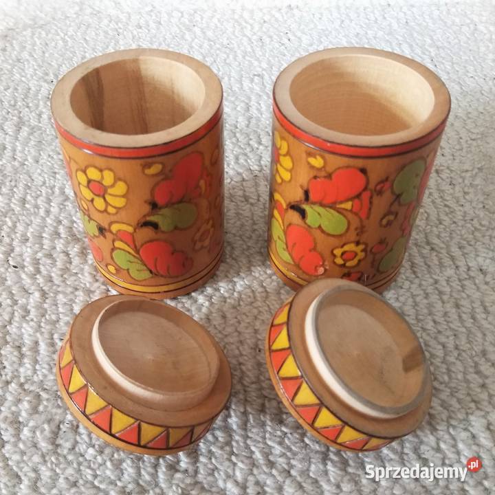 2 ozdobne pudełka na przyprawy zestaw Warszawa