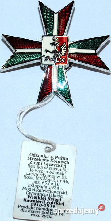 Odznaka 4 Pułk Strzelców Konnych Ziemi mazowieckie Warszawa