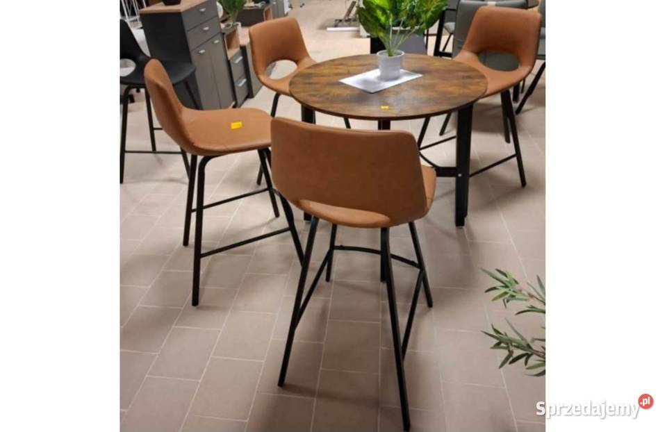 4x stołki barowe z oparciem hokery taboret Brzesko sprzedam