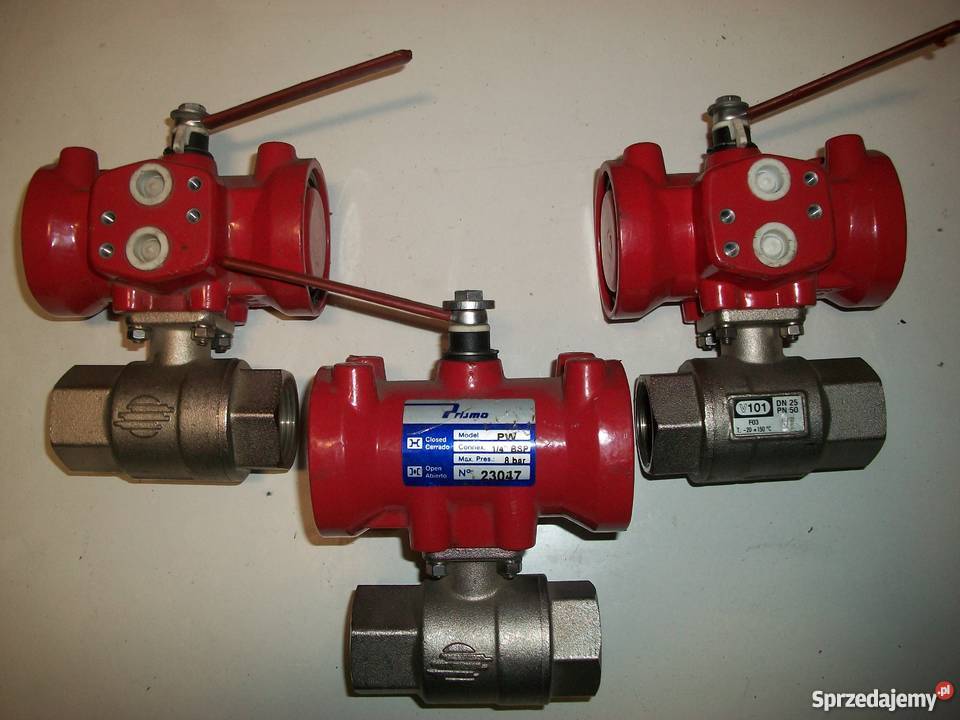 Zawór kulowy DN25 1 cal siłownikiem PW Prismo Olkusz