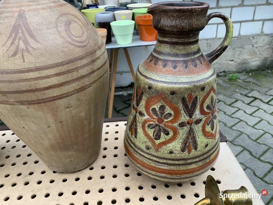 Dzbany dzbaneczki wazony ceramiczne gliniane Ślesin