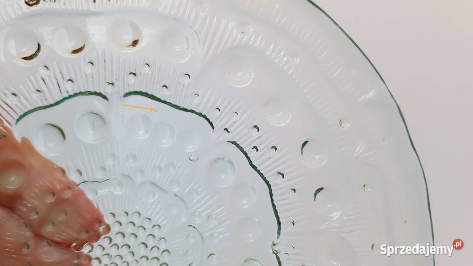 Talerzyk Flora ok 154 Ząbkowice kolorowe szkło sprzedam