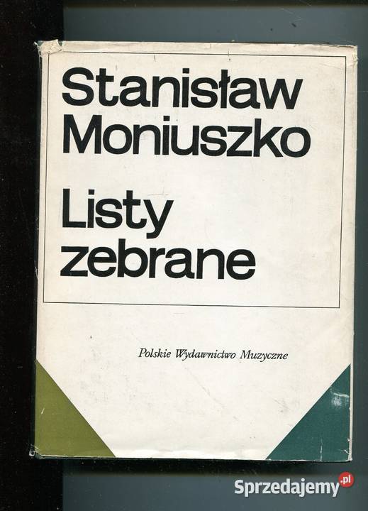 Listy zebrane Stanisław Moniuszko Szczecin