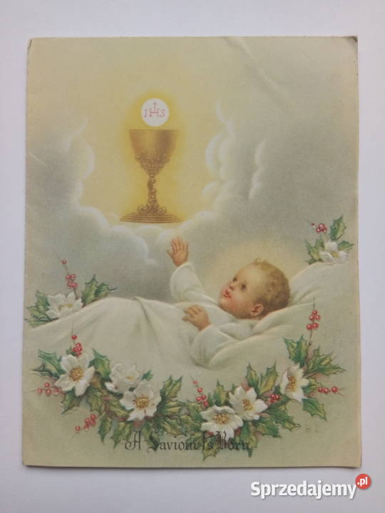 Kartka Peoples Eucharystic League 1949 Dąbrowa Górnicza