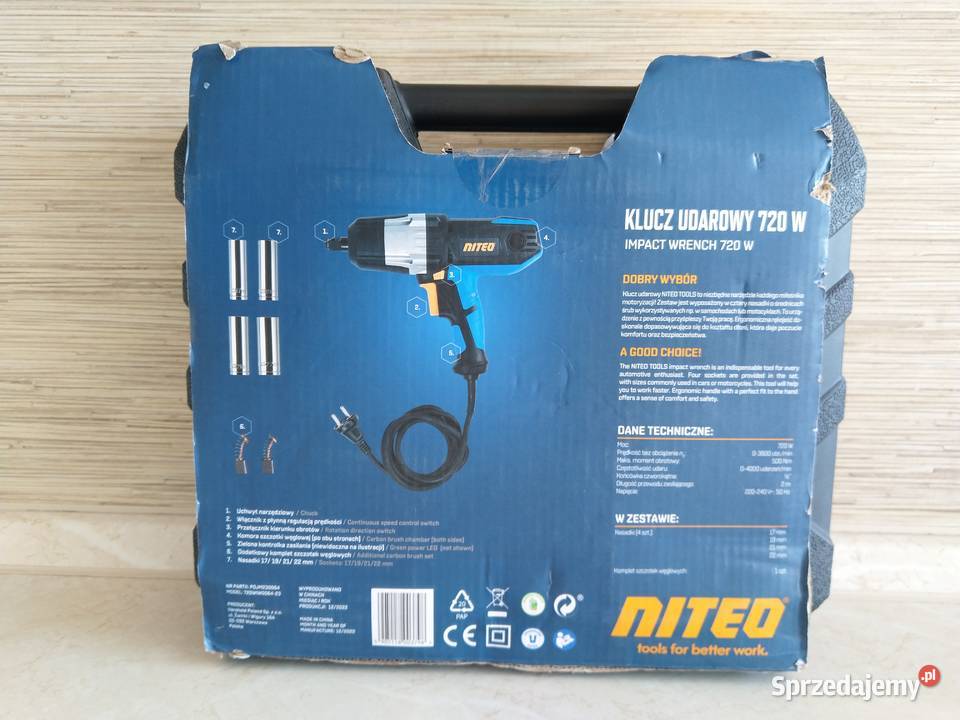 NAJTANIEJ Klucz Udarowy Wkrętarka Udarowa 720W śląskie Zabrze