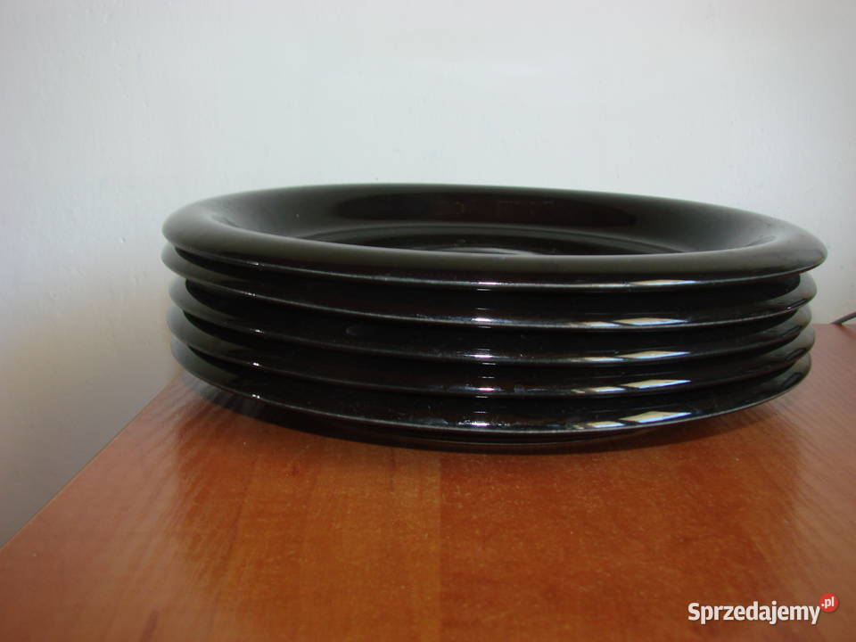 Boda Nova Sweden czarny talerz 25 czarny Pruszcz Gdański