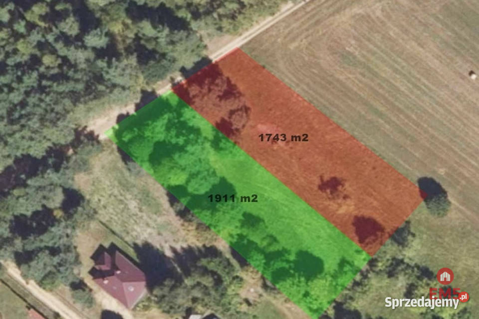 Grunt Pieńki 1743m2 podlaskie