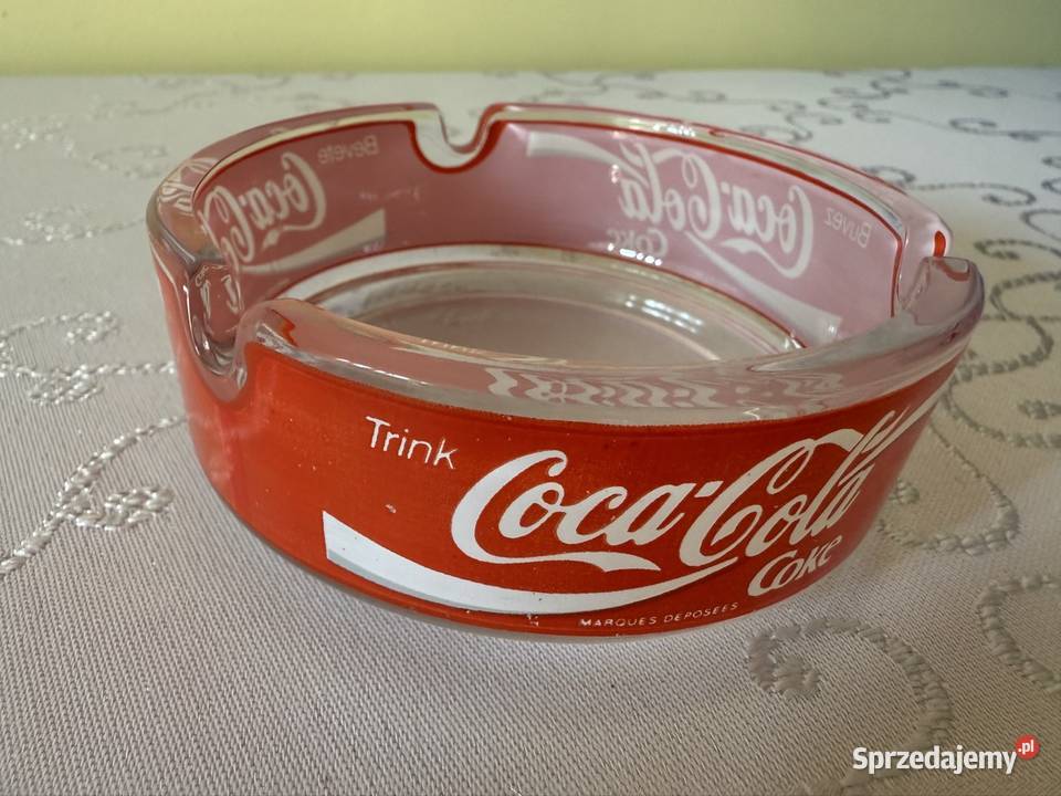 Popielniczka CocaCola Coke Vintage Szklana Lata Czerwionka-Leszczyny