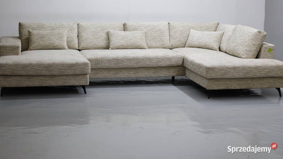 TDJ Nowy wieli narożnik U beżowa tkanina rogówka Poznań