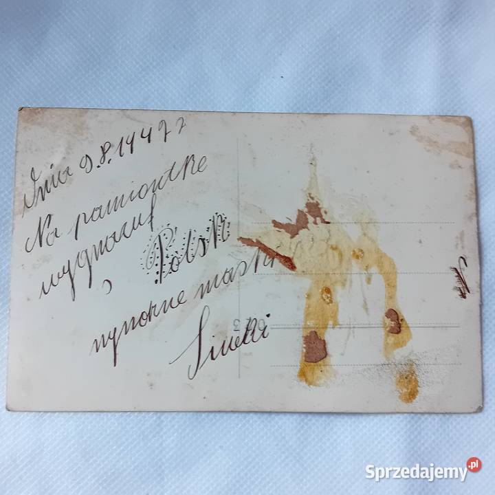 Pocztówka ze zdjęciem nieznanej pary USA 1947 r Koźminek