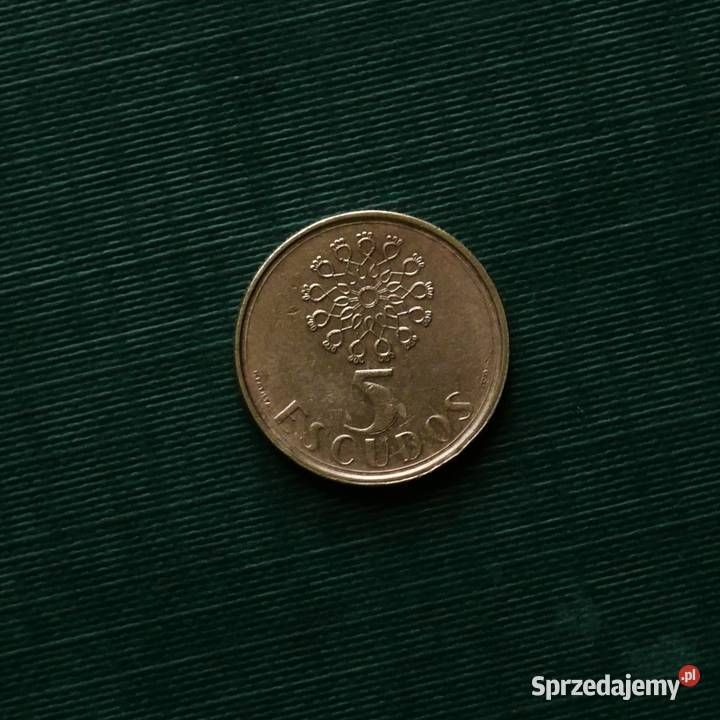 PORTUGALIA 5 eskudo 1987r Numizmatyka Gliwice sprzedam