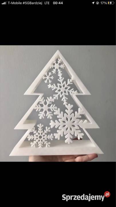 Choinka z tłem w śnieżki lampion wielkopolskie Kłodawa sprzedam