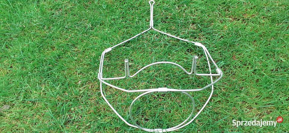 Kwietnik aluminiowy retro vintagepamiątka kujawsko-pomorskie Tuszkowo