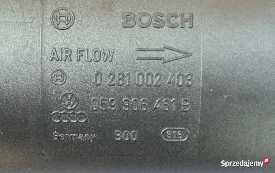 PRZEPŁYWOMIERZ POWIETRZA AUDI A6 C5 PRZEDLIFT 25 Działoszyce
