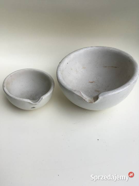 Ćmielów porcelanowe pojemniki apt i moździerze Warszawa sprzedam