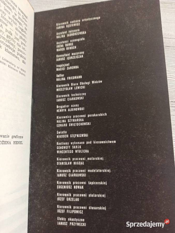 Teatr Dramatyczny Człowiek Znikąd Idnatij Bielsko-Biała sprzedam