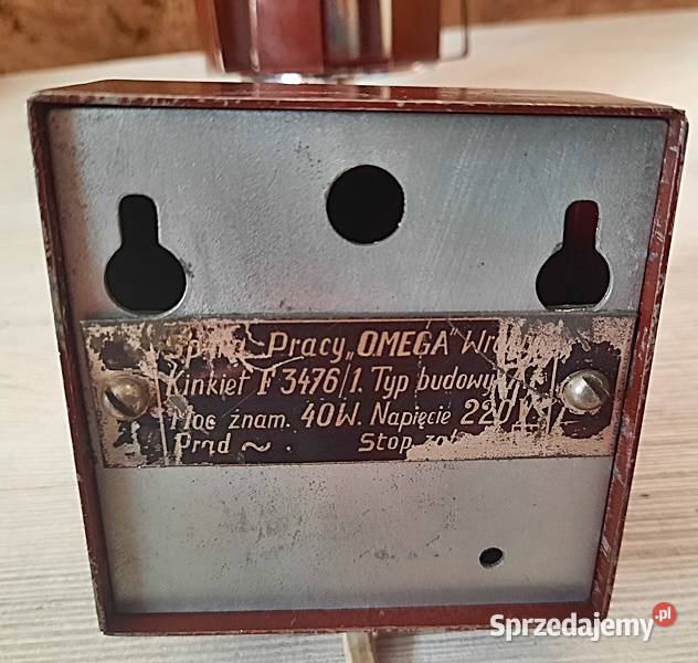 Kinkiet na ścianę Sp Omega Wrocław z lat PRL Ostrów Wielkopolski
