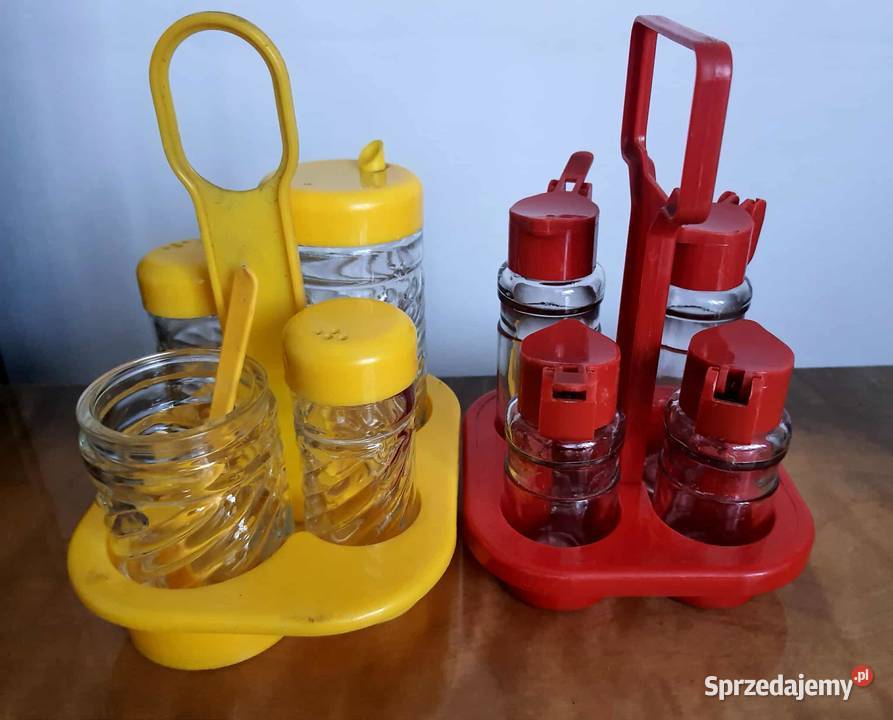 przyprawniki Prl pojemniki na przyprawy łódzkie Łódź