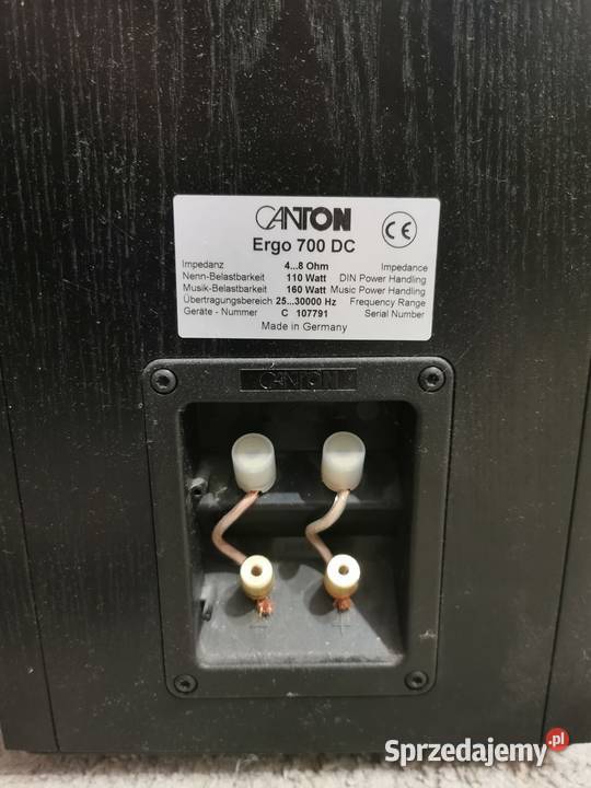 Kolumny Canton ergo 700 DC Sprzęt estradowy, studyjny i DJ-ski Ostrów Mazowiecka sprzedam
