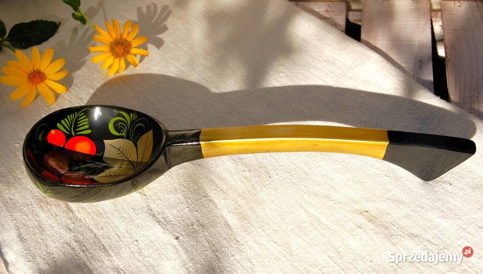 Chochłoma ręcznie malowana rosyjska łyżka Lublin