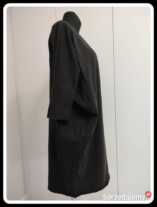 Czarna sukienka tunika na czas ciąży i nie 42 XL mazowieckie