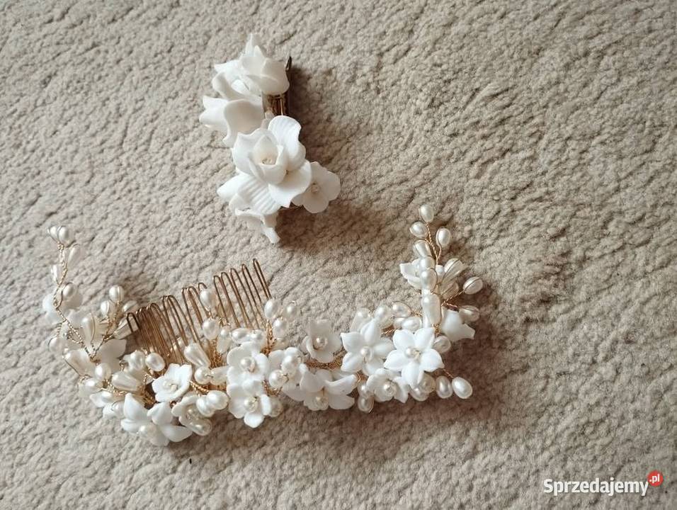 Piękne ozdoby ślubne na głowę Pozostałe Gorlice