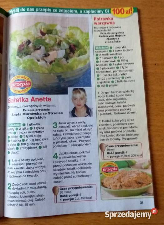 PRZEPISY CZYTELNIKÓW 12011 MIN GULASZ WOŁOWY miękka Czasopisma Piszczac