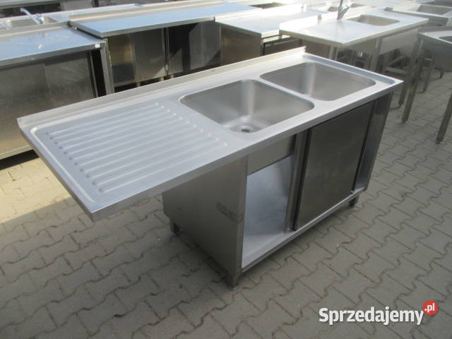 Zlew Gastronomiczny 2 Komorowy Z Drzwiami sprzedam