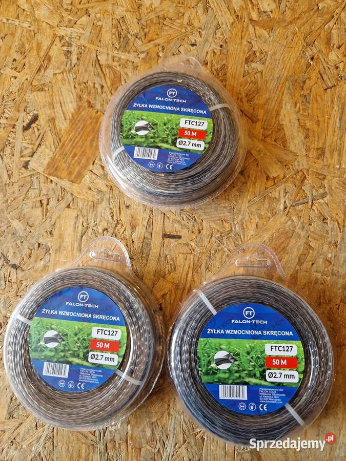 ŻYŁKA TNĄCA DO KOSY WZMOCNIONA 27 mm X 50 m Głogowa