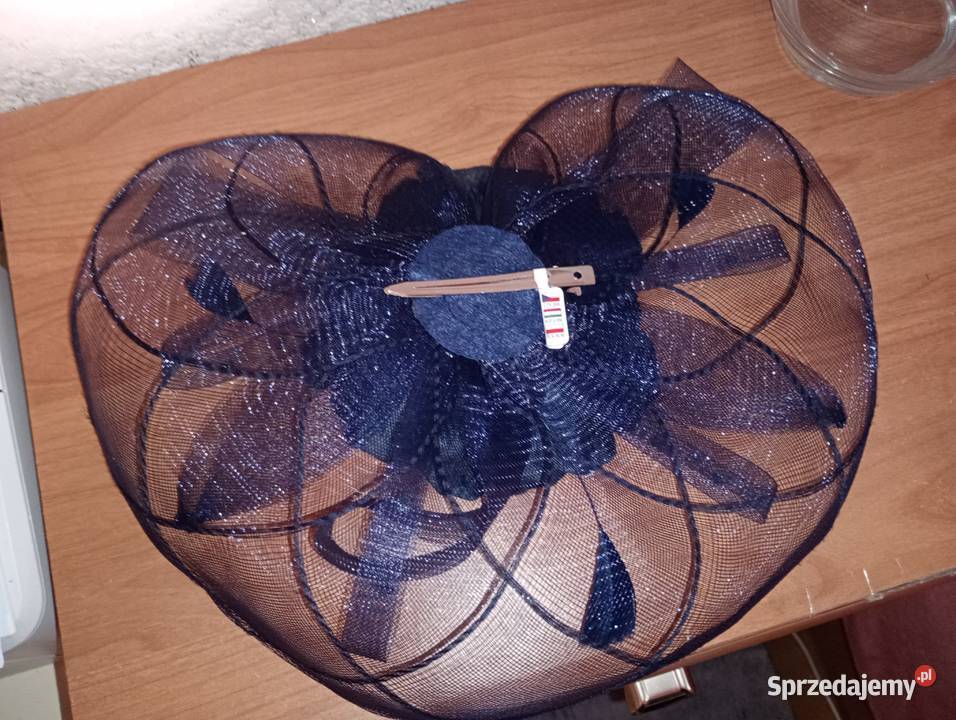 fascynator granatowy czarny nowy Dla kobiet Szczecinek