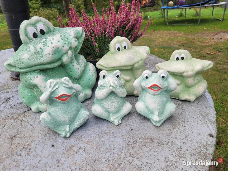 ŻABY ogrodowe żaba gipsowa komplet Wrocław