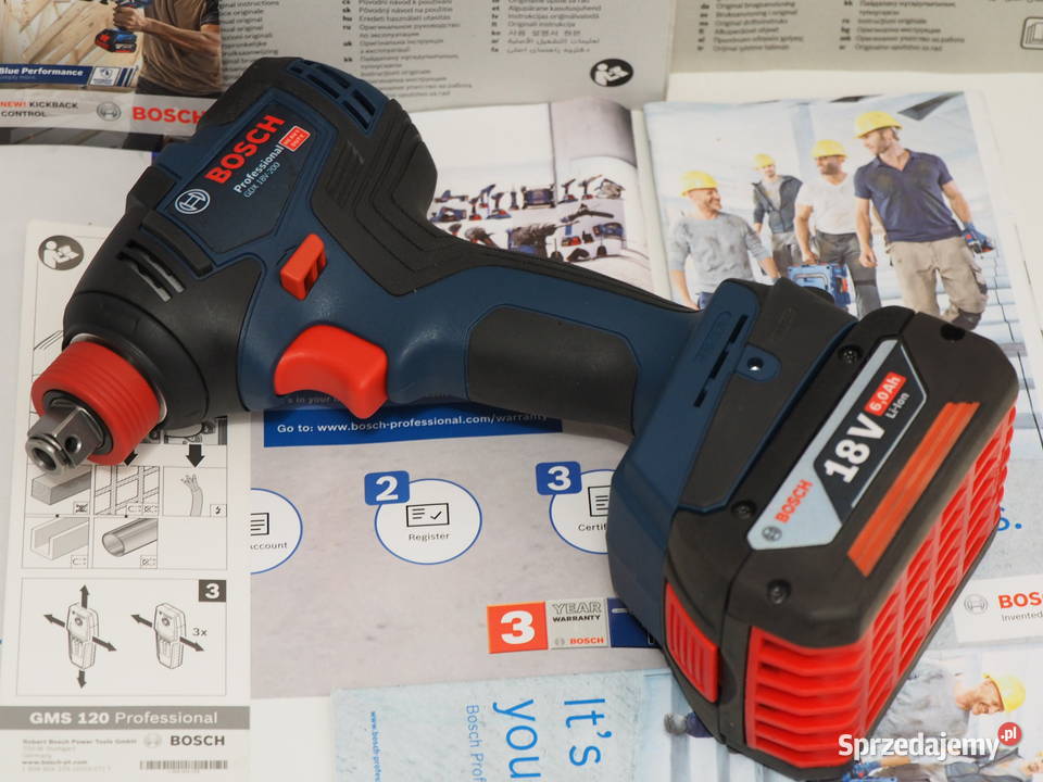 BOSCH GDX 18V200 klucz udarowy zakretarka 200Nm