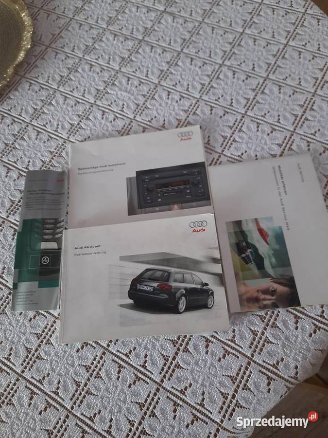 Sprzedam instrukcje audi a4 b7