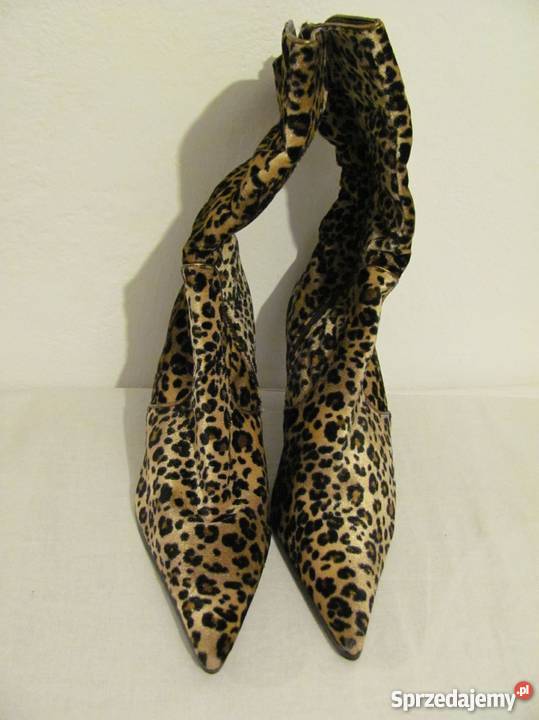 Buty w panterkę seksowne buciki w panterkę Zamość
