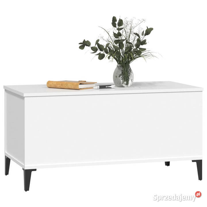 Stolik kawowy biały 90x445x45 materiał Warszawa