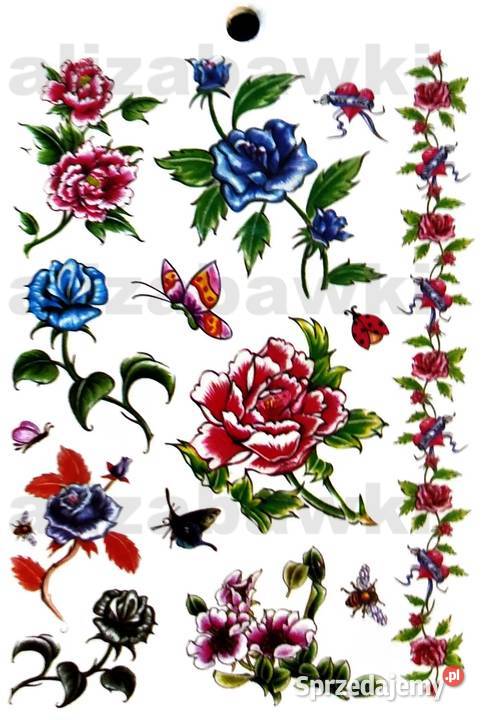 Zestaw Tatuaży Tatuaże Tymczasowe Zmywalne małopolskie Mogilany sprzedam