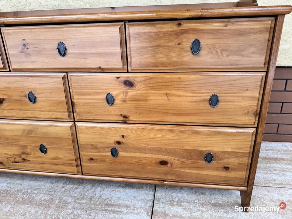 Komoda drewniana szuflady Ikea leksvik szafa Garwolin sprzedam