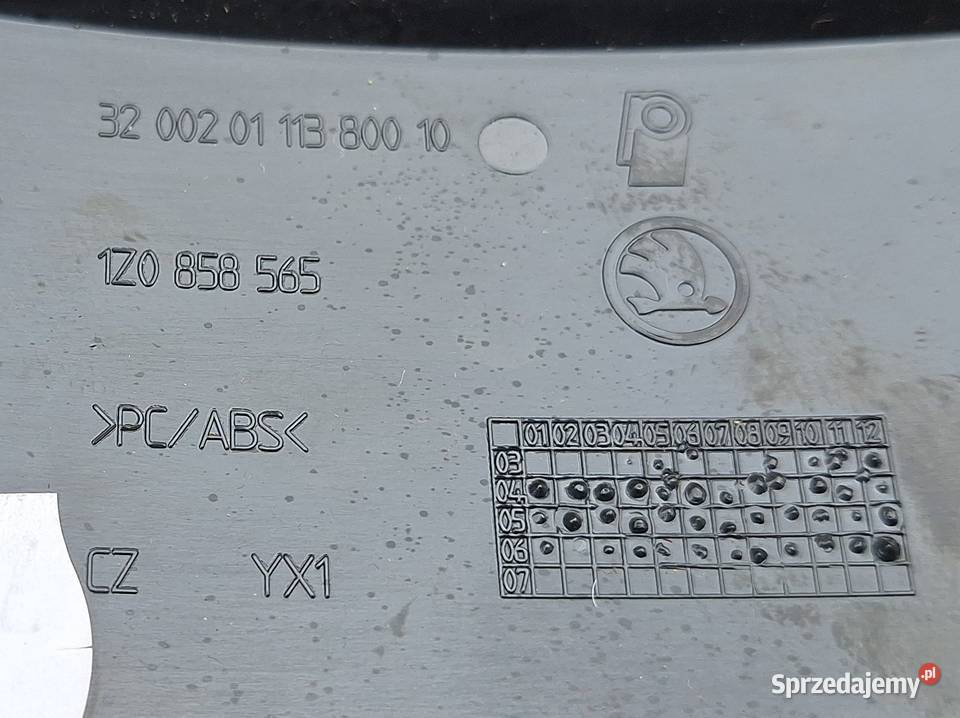 SKODA OCTAVIA II GÓRNA OSŁONA KIEROWNICY mazowieckie Radom