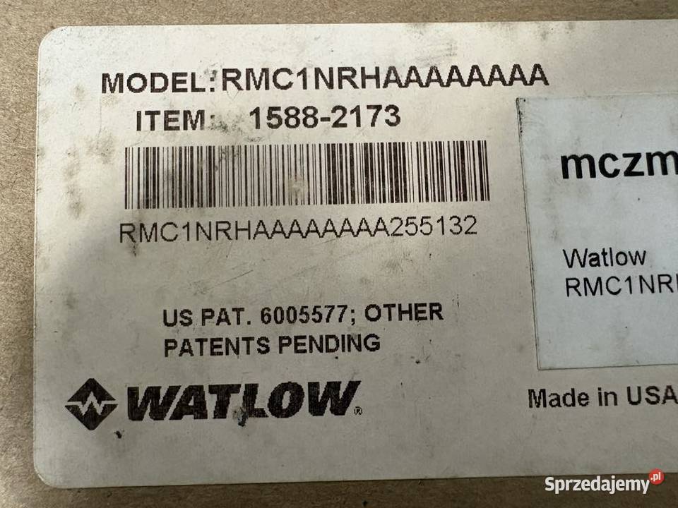 Watlow RMC1NRHAAAAAAAA 15882173 Warszawa