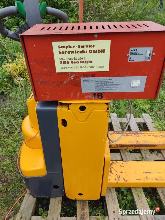 Wózek widłowy paleciak elektryczny palety Legnica