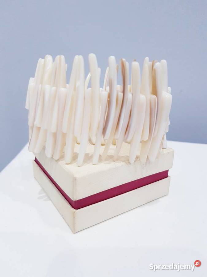 Beżowobrązowa bransoletka z masy perłowej Dąbrowa Górnicza sprzedam