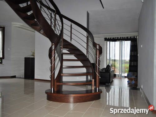 Producent schodów drewnianych kręconych Budownictwo i akcesoria Siedlec sprzedam