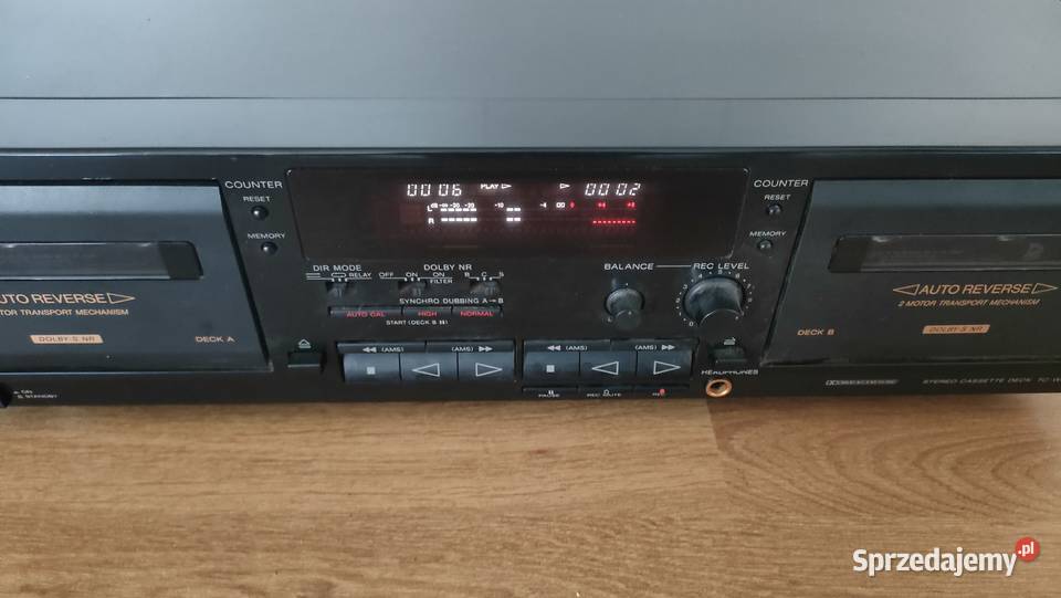 Magnetofon dwukasetowy Sony TCWR635S Auto kujawsko-pomorskie Rypin